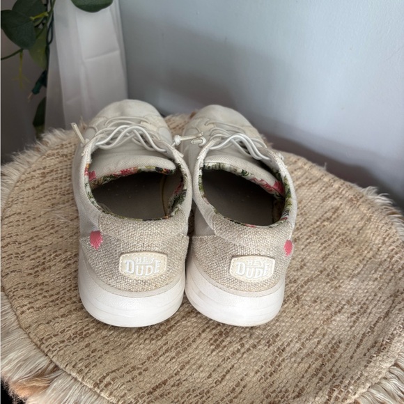 Hey Dude Karina Coconut White sneakers - Picture 2 of 6